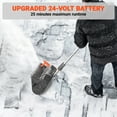 thumbnail image 2 of VOLTASK Cordless Snow Shovel, 24V | 13-inch | 4-Ah Electric Cordless Battery Brushless motor Snow Blower with Directional Plate, Battery & Quick Charger Included for Driveway & Sidewalks, 2 of 7