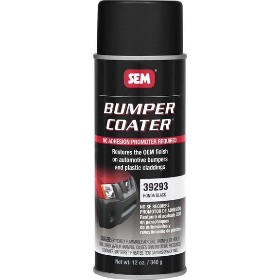 SEM Products 39293 Bumper Honda Black- Aerosol