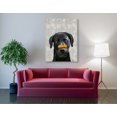 thumbnail image 3 of Epic Graffiti 'Black Labrador With Bone on Nose' by Fab Funky, Canvas Wall Art, 40"x54", 3 of 3