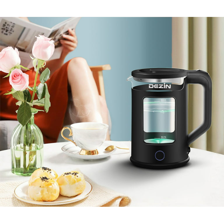 Dezin Electric Kettle with Keep Warm Function, Window-Glass Double