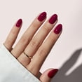 thumbnail image 4 of Press On Nails BtartBox Red Short Oval Fall con pegamento para uñas, 4 of 7