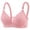 Pink, variant on Fmbrln Womens Bra Plaid Thin Cup Push Up Bralette Adjustable Thin Straps Back Closure Padded Comfy Fashion Bras Pink 40