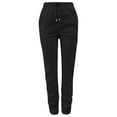 thumbnail image 1 of Gibobby pantalones mujer Pantalones de mujer Pantalones cálidos gruesos Pantalones casuales con cordón al libre de moda (Negro, M), 1 of 4