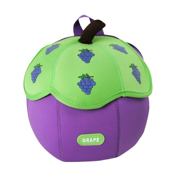 mochila para niños, portátil, resistente, , con diseño de uva, ideal para niños en edad preescolar.