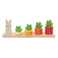 thumbnail image 2 of Juego de anillos de madera apilador de conteo de zanahorias - STEM Learning Math Abacus Ap Tender Leaf Toys Tender Leaf Toys, 2 of 2