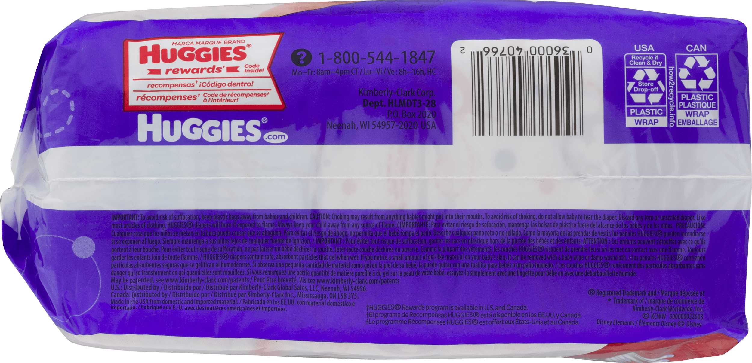 Huggies Little Movers Perfect Fitting Diapers (Sizes: 3-7) - Sam's Club