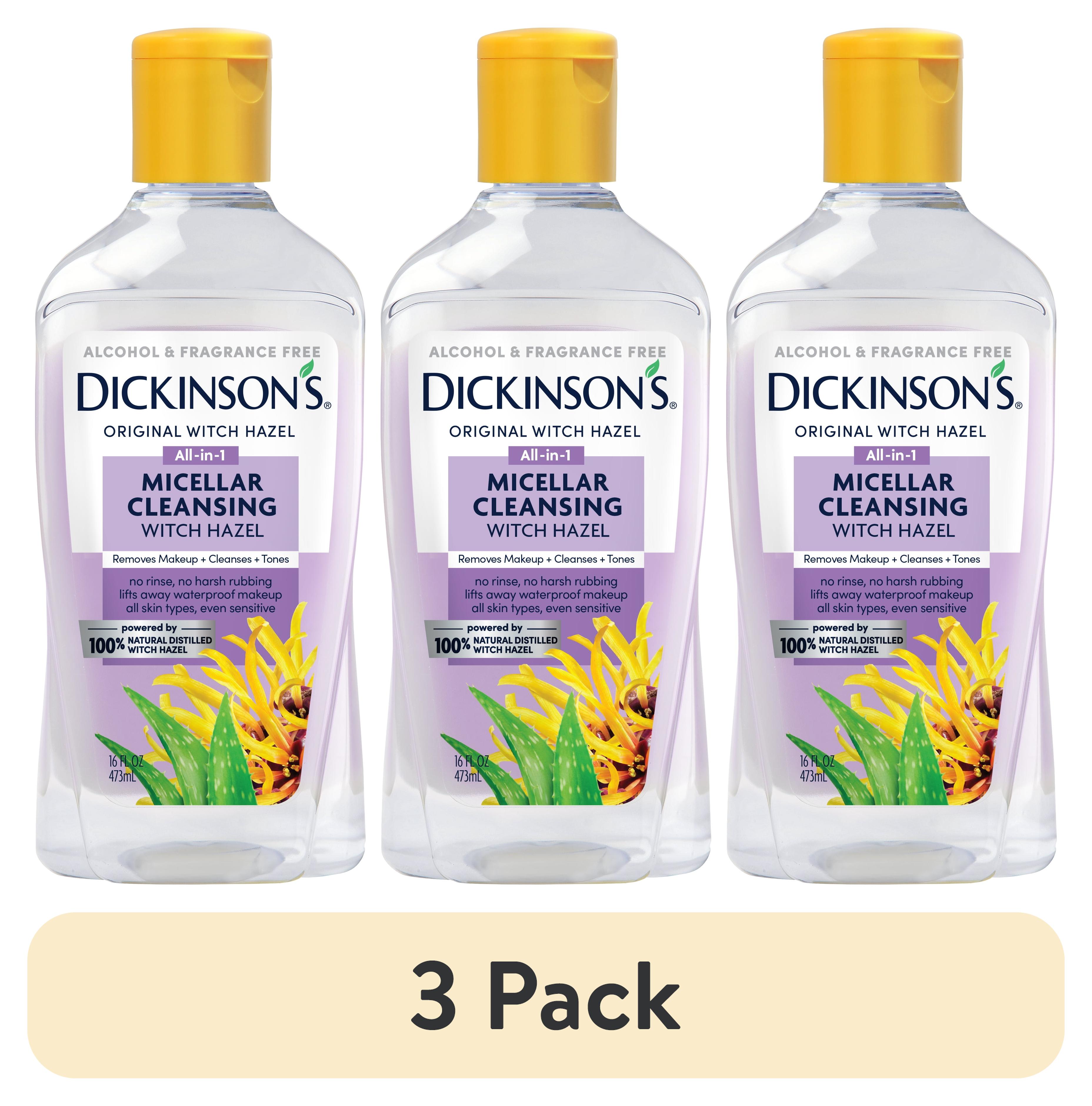 (3 pack) Dickinson's Micellar Cleansing Witch Hazel, 16 fl oz