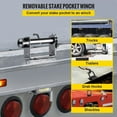 thumbnail image 2 of Stake Pocket Winch- 4 Removable Tie-Downs for Trucks & Trailers, 2 of 11