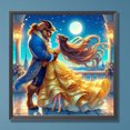 thumbnail image 3 of Kit de pintura por números sobre lienzo, arte al óleo artesanal, imagen de princesa, decoración del hogar, 40x40cm, 3 of 9