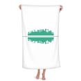 thumbnail image 1 of Reflet Symbolique Symétrique Paysage Urbain Architecture Serviette de Bain Gant de Toilette en Coton Doux, 1 of 4