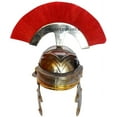 thumbnail image 2 of Roman Centurion Helmet Medieval Knight Officer Armor Costume Red Plume, 2 of 2