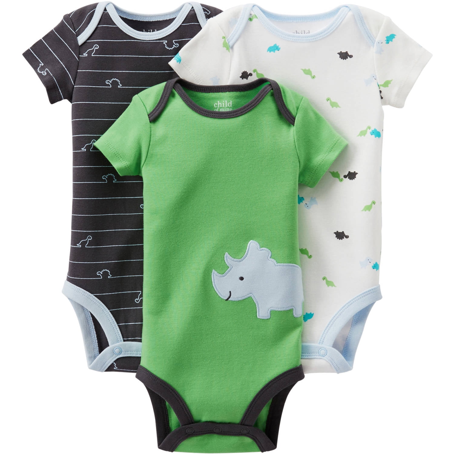 Child Of Mine Com 3pk Bds Boy B Charcoal