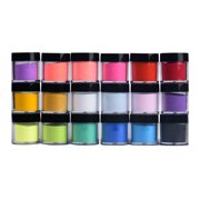 Tuscom 18 Colors Acrylic Nail Art Tips UV Gel Powder Dust Design Decoration 3D Manicure