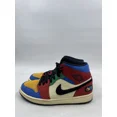 thumbnail image 3 of Ni - ke Ni - ke The Great AJ1 Mid Fearless Suede Multicolor Athletic Shoes M 8, 3 of 5