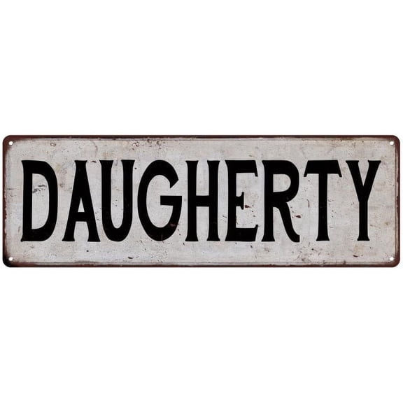 DAUGHERTY Vintage Look Gift Rustic Chic Metal Sign 6x18 206180036976