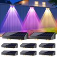 thumbnail image 1 of Luces solares para vallas BrizLabs, paquete de 8 unidades, 250 lm, 9 colores y 11 modos, 1 of 8