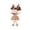 B, variant on Christmas Plush Doll Set Santa and Reindeer Girl Stuffed Figures Soft Holiday Themed Rag Dolls Festive Home Party Decoration Gift and Seasonal Decor