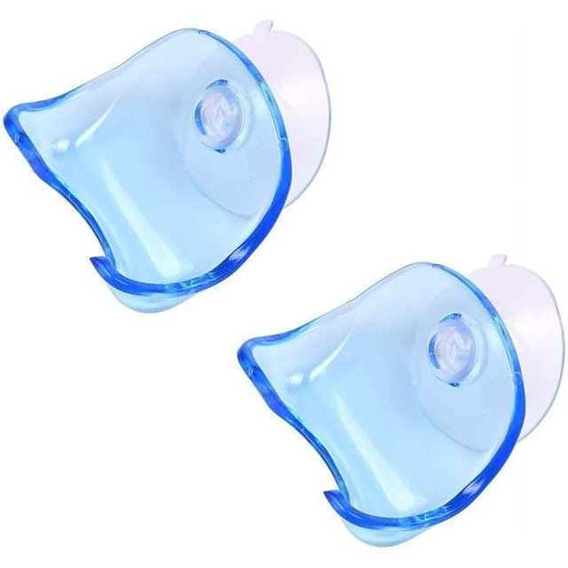 Support Mural pour Rasoir de Douche Support Transparent pour Rasoir avec Poignées de Rangement pour Hommes Support de Rasoir de Douche Transparent avec Ventouse, 2 Pcs