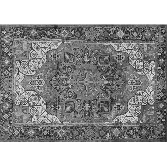 Ahgly Company Indoor Rectangle Persian Gray Traditional Area Rugs, 8' x 12'