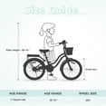 thumbnail image 2 of Aukfa 20" Girls Bike with Basket – Kids Bicycle for Ages 7-12, Front & Rear Brakes,Mint Green, 2 of 7