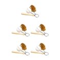 thumbnail image 2 of Monstrate 3 piezas de llavero de béisbol artificial pequeño guante de murciélago de llavero Prop suministros deportivos regalo niños Type2 NO2, 2 of 6