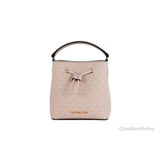 Michael Kors Pebble Leather Bucket Bag in Taupe Michael Kors Emilia Bucket Bag Small Brown in Pebbled  main image 4