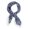 thumbnail image 1 of Ofertas Únicas 1 Pc Bufanda Patrón Paisley Bufanda de Cuello Azul Marino Blanco, 1 of 5