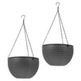 thumbnail image 3 of Raindrops Hanging Planter Balcony Decor 2Pcs 8.3X5.1In, 3 of 8