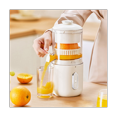 thumbnail image 4 of Presse-agrumes Sans Fil Lent Orange Presse-Agrumes USB Charge Séparateur de Jus Portable Extracteur de Fruits Presse-Agrumes à Pression B,1 * Presse-Agrumes, Blanc, 4 of 9