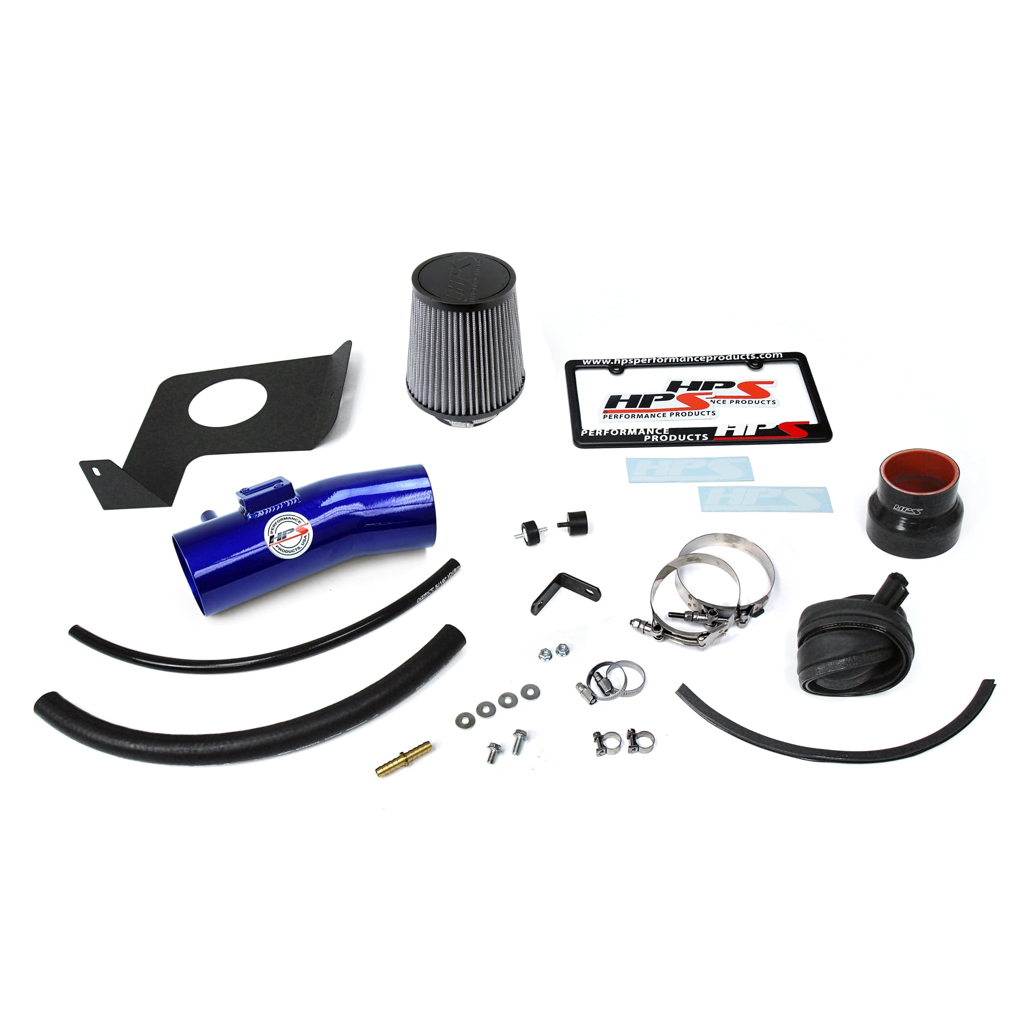 HPS Performance Blue Cold Air Intake Kit Compatible for 2013-2017 Honda Accord 3.5L V6, 827-626BL