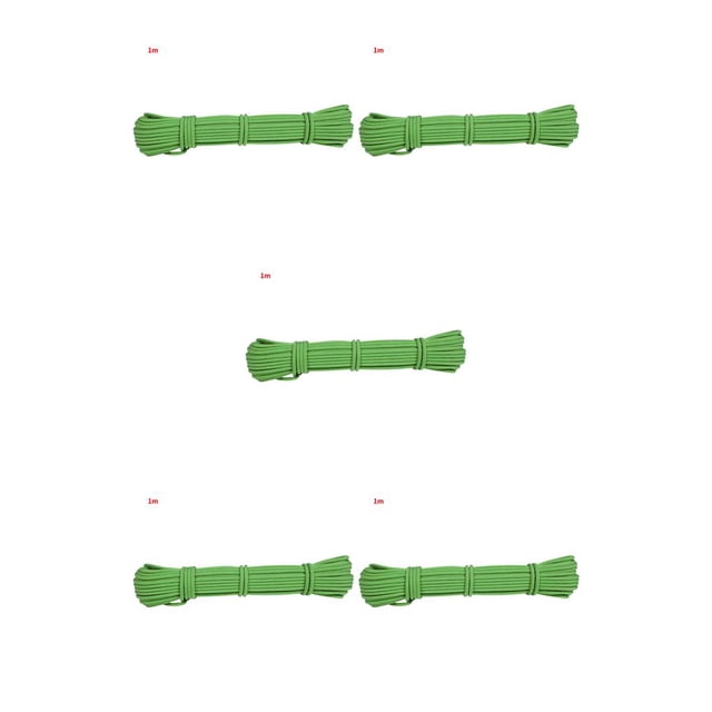 Soidarity Cuerda de escalada portátil 6 mm Cuerda de descenso antideslizante Accesorio de supervivencia para actividades al aire libre, 1 m, verde Type2 NO2 Soidarity CBP155751