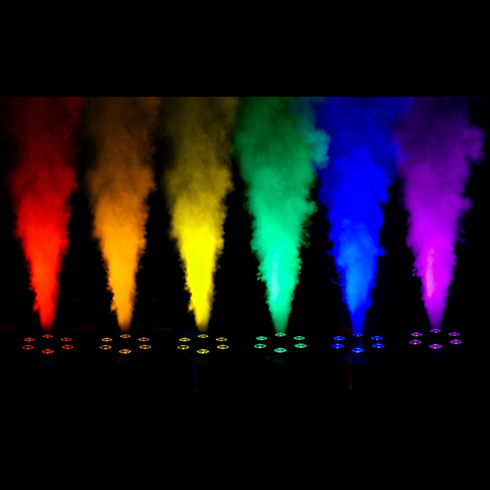 Chauvet DJ Geyser T6 Vertical Pyrotechnic-Like Fog Machine with Variety Fog Juice Package