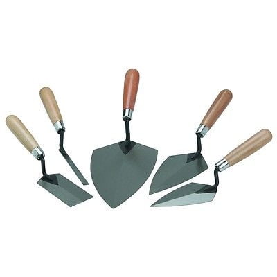 Cement Finishing Trowel - 5 Piece Concrete Cement Hand Mason Masonry Margin Trowel Finishing Finish Tool Set