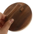 thumbnail image 5 of SEWCHICS Set of 3 Natural Acacia Wood Jar Lids with Airtight Seal, Easy to Use, Light Brown, and Stylish, 5 of 8