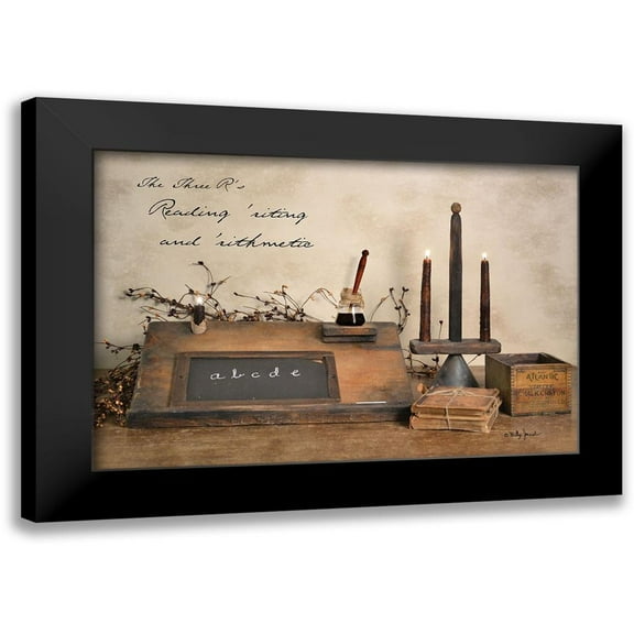 Jacobs, Billy 14x11 Black Modern Framed Museum Art Print Titled - The Three Rs