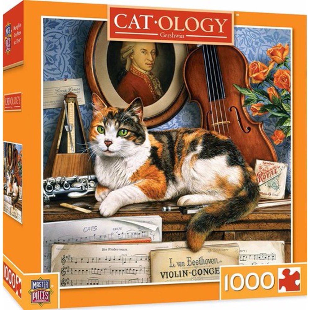MasterPiece Catology Gerschwin Piano Cat 1000 Piece Jigsaw Puzzle by