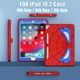 thumbnail image 2 of Case for iPad 10.2-inch 9th Generation 2021 / iPad 8th Generation 2020 / iPad 7th Gen 2019 Multiple Protection Shockproof Contrast Color Cover With Stand and Pen Holder, 2 of 10