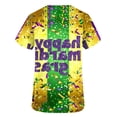 thumbnail image 5 of Cxenplz Valentine Scrub Tops Women V-Neck Short Sleeve Holiday Themed Heart Scrubs, 5 of 5
