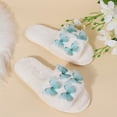 thumbnail image 7 of uublik Womens Fuzzy Slippers Indoor Home Slippers House Slippers Open-Toe Breathable Winter Indoor Slippers, White, 7 of 7