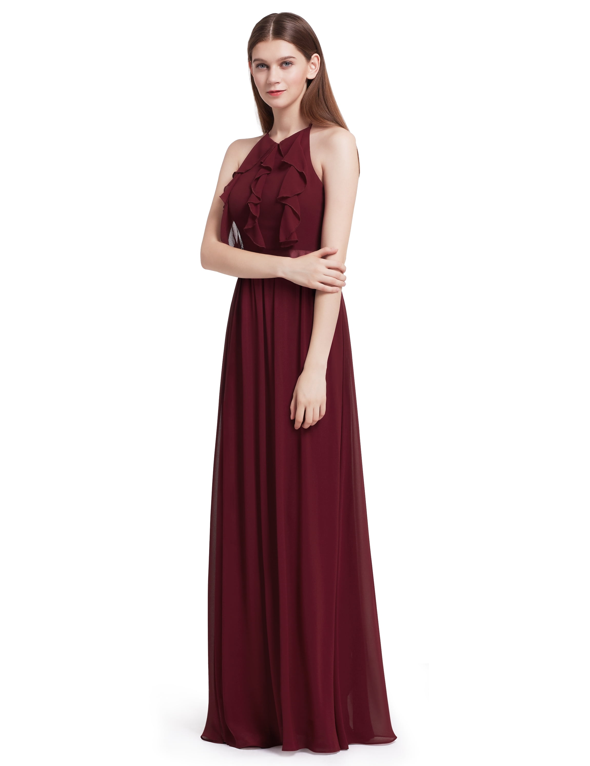ever pretty burgundy dress