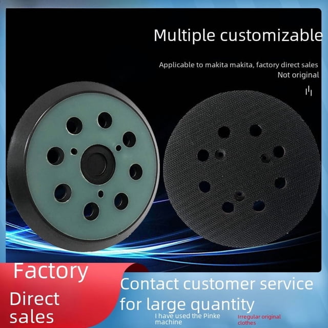 Durable AC-Powered Sanding Disc Base for MAKITA BO5041 & MT922: Imported Short Hook Design, Easy Installation, High-Quality Surface, Compact & Versatile for Grinding/Polishing Machinery - Ideal for