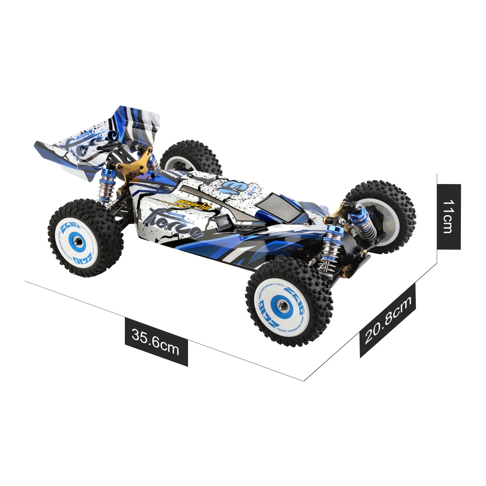 WLtoys 124017 1/12 Scale Off-Road RC Crawler 4WD 75km/h Metal Chassis