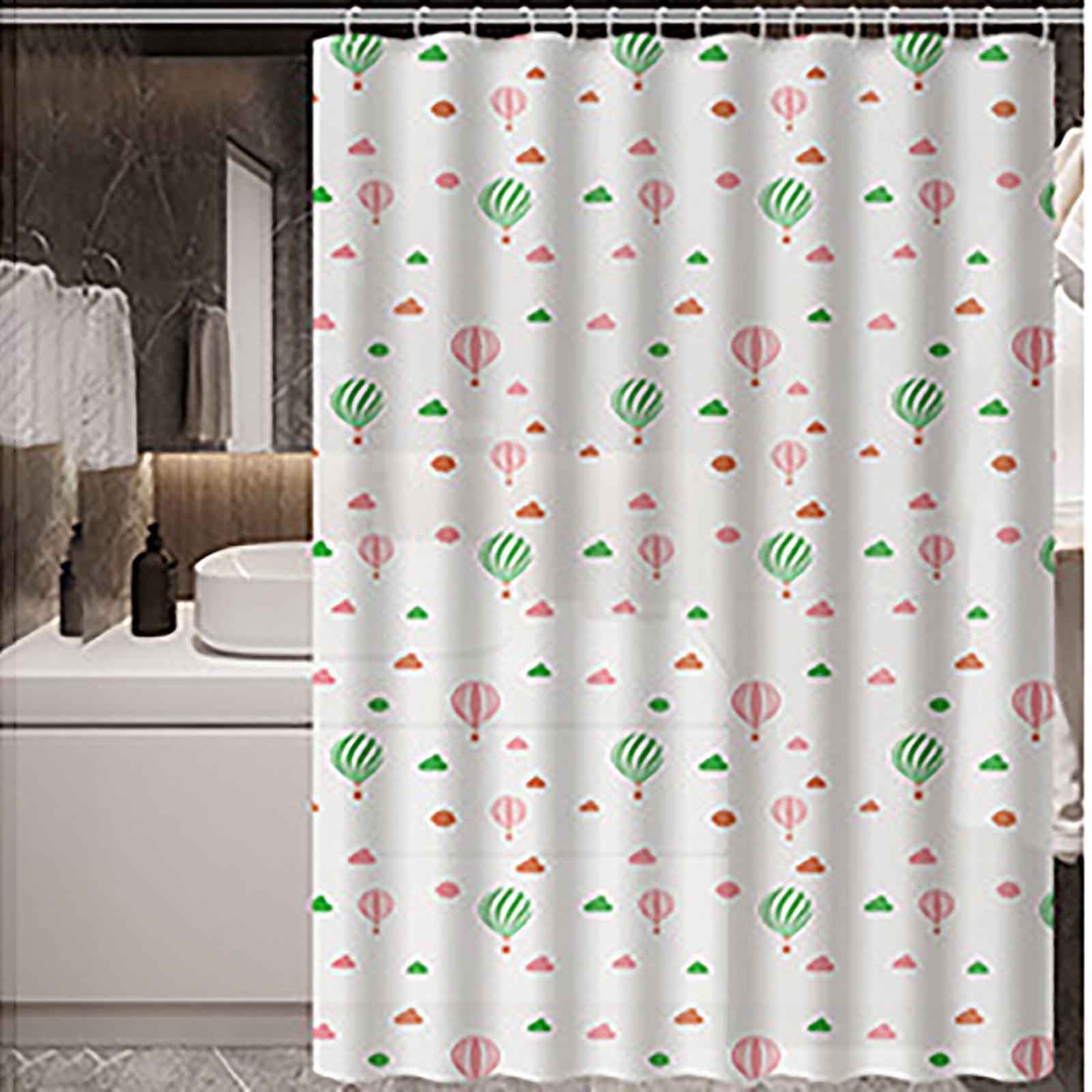 QISIWOLE Small Single Shower Stall Curtain with Hooks 31 Wx 71 H,Shower