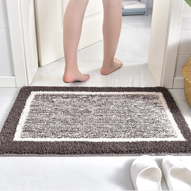 Alfombras de baño, tapete de baño, alfombras de baño, alfombras de baño de microfibra suaves y absorbentes, alfombra de ducha antideslizante, lavable a máquina, alfombrillas de baño para suelo de baño