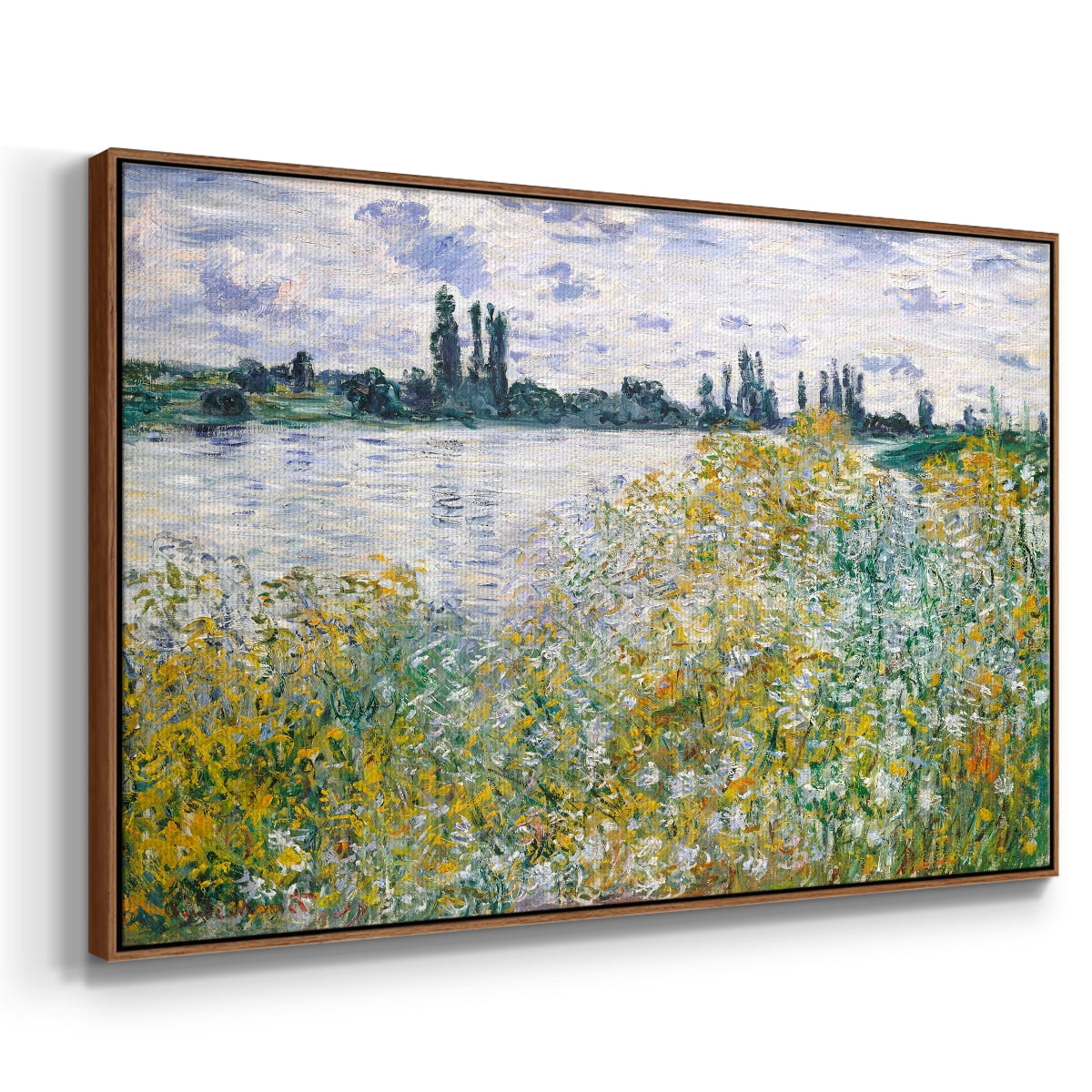 Vintage Landscape-XXVIII By Wexford Home Framed in Walnut Wood Gallery Wrapped Canvas 25 in. x 37 in.