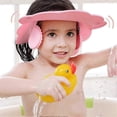 thumbnail image 3 of Shower Cap Baby Bath Visor Adjustable Hair Washing Aids For Kids Adult Shampoo Shield Pink For Girls, 3 of 5