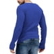 thumbnail image 5 of Blusas y camisas de manga larga con cuello en V para hombre, camisetas casuales de manga larga, jersey de punto, camisa de color liso con cuello en V, blusa para hombre, 5 of 6