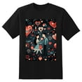 thumbnail image 2 of Plus Size Shirt for Women Oversized Black Tops for Women Short Sleeves Shirt for Women Valentine's Day T Shirt Crewneck Shirt for Women M, 2 of 5