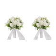 thumbnail image 1 of Bewildely Romantic Wedding Bridal Bouquet Multi Colors Wedding Anniversary Church for Blanco 2Conjunto, 1 of 1