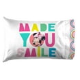 thumbnail image 5 of Minnie Mouse Made You Smile Kids 4-Piece Full Sheet Set, Microfiber, Pink, Disney, 5 of 8